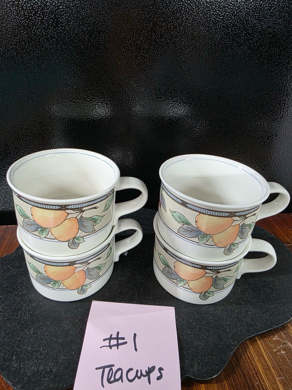 Mikasa Intaglio Teacups - Garden Harvest